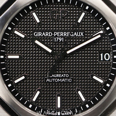 2022 GIRARD PERREGAUX LAUREATO BLACK DIAL 42MM 81010-11-634-11A
