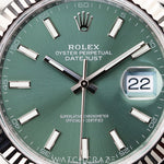 2024 ROLEX DATEJUST MINT GREEN DIAL 41MM 126334