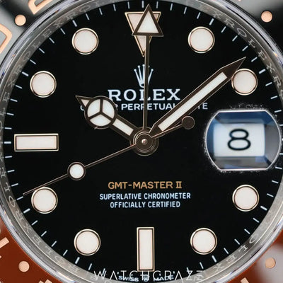 2024 ROLEX GMT-MASTER II TWO TONE ROSE GOLD AND STEEL ROOT BEER 40MM 126711CHNR