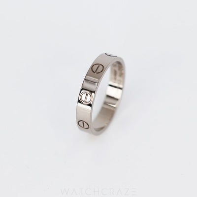 CARTIER LOVE WEDDING BAND WHITE GOLD SIZE 52