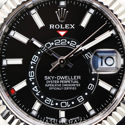 2021 SKYDWELLER BLACK DIAL 42MM 326934