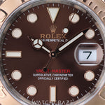 2020 ROLEX YACHTMASTER ROSE GOLD BROWN DIAL 40MM 126621