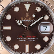 2020 ROLEX YACHT-MASTER TWO TONE ROSE GOLD AND STEEL CHOCOLATE DIAL 37MM 268621