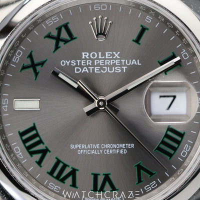 2023 ROLEX DATEJUST WIMBLEDON DIAL SMOOTH BEZEL 36MM 126200