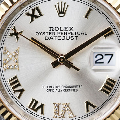 2022 ROLEX DATEJUST TWO TONE GOLD AND STEEL SILVER DIAL 36MM 126233