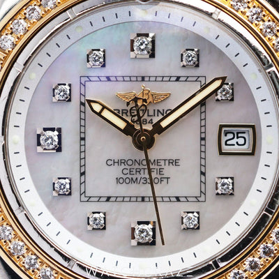 LADIES BREITLING COCKPIT TWO TONE GOLD AND STEEL 32MM D7135653