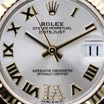 2024 ROLEX DATEJUST TWO TONE YELLOW GOLD AND STEEL SILVER DIAL 31MM 278273