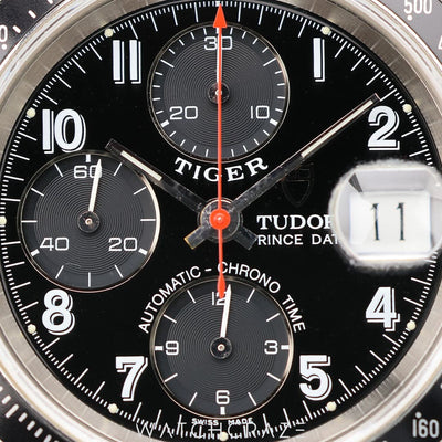 2009 TUDOR PRINCE DATE CHRONOGRAPH BLACK DIAL 40MM 79260