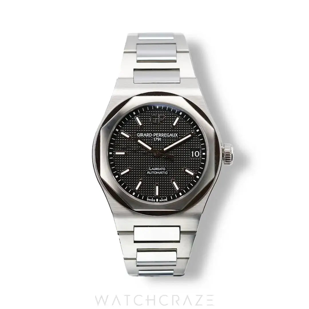 2022 GIRARD PERREGAUX LAUREATO BLACK DIAL 42MM 81010-11-634-11A