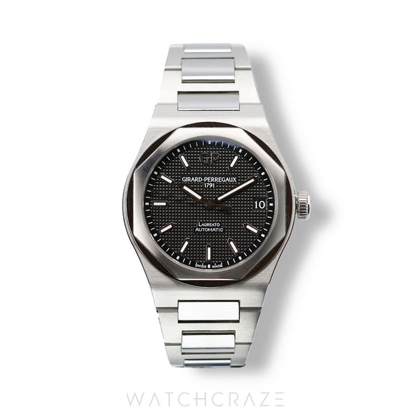 2022 GIRARD PERREGAUX LAUREATO BLACK DIAL 42MM 81010-11-634-11A