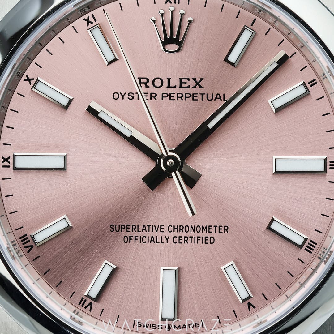2024 ROLEX OYSTER PERPETUAL PINK DIAL 34MM 124200 WATCHCRAZE