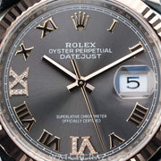 2024 ROLEX DATEJUST TWO TONE ROSE GOLD AND STEEL GREY DIAL 36MM 126231