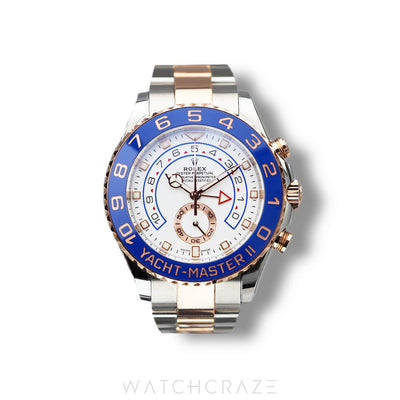 2022 ROLEX YACHTMASTER II TWO TONE ROSE GOLD AND STEEL 44MM 116681