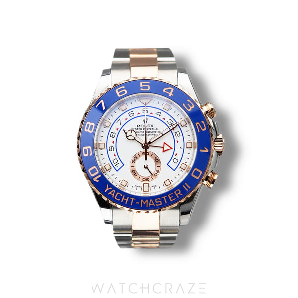2022 ROLEX YACHTMASTER II TWO TONE ROSE GOLD AND STEEL 44MM 116681