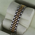 2014 ROLEX DATEJUST TWO TONE GOLD AND STEEL CHAMPAGNE 26MM 179173