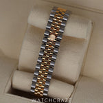 2024 ROLEX DATEJUST TWO TONE YELLOW GOLD AND STEEL SILVER DIAL 31MM 278273