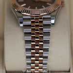 2024 ROLEX DATEJUST TWO TONE ROSE GOLD AND STEEL BROWN DIAL 41MM 126331