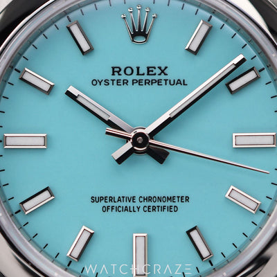 2024 ROLEX OYSTER PERPETUAL TIFFANY BLUE 31MM 277200