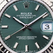 2023 ROLEX DATEJUST GREEN DIAL STAINLESS STEEL 31MM 278274