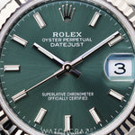 2023 ROLEX DATEJUST GREEN DIAL STAINLESS STEEL 31MM 278274