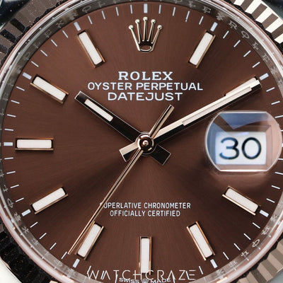 2024 ROLEX DATEJUST CHOCOLATE DIAL 36MM 126231