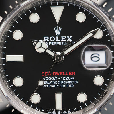 2021 ROLEX SEA-DWELLER BLACK DIAL 43MM 126600
