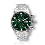 2022 IWC PILOTS WATCH CHRONOGRAPH GREEN DIAL 40MM IW388104