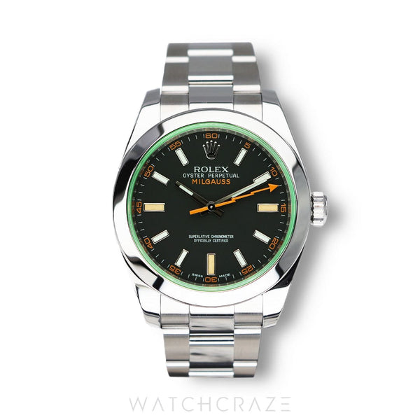 ROLEX MILGAUSS OYSTERSTEEL 40MM 116400GV