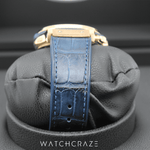 2016 HUBLOT CHRONOGRAPH CLASSIC FUSION KING GOLD BLUE DIAL 45MM 521.OX.7180.LR