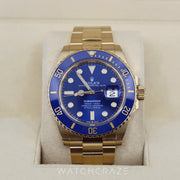 2022 ROLEX SUBMARINER DATE FULL GOLD ‘BLUESY’ 41MM 126618LB
