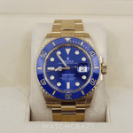 2022 ROLEX SUBMARINER DATE FULL GOLD ‘BLUESY’ 41MM 126618LB