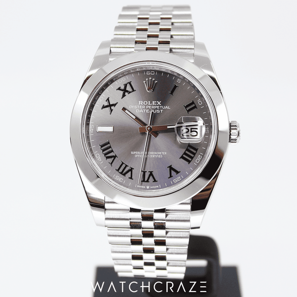 2023 ROLEX DATEJUST WIMBELDON SMOOTH JUBILEE 41MM 126300