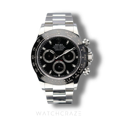 2021 ROLEX DAYTONA COSMOGRAPH BLACK DIAL 40MM 116500LN