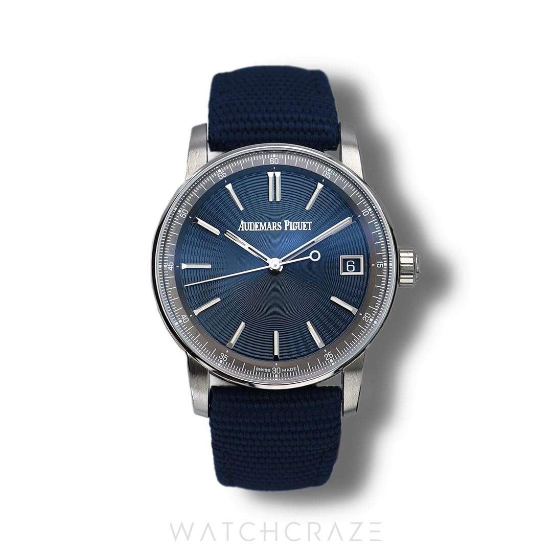 2023 AUDEMARS PIGUET CODE 11.59 BLUE GUILLOCHE DIAL 41MM 15210ST.OO.A348KB.01