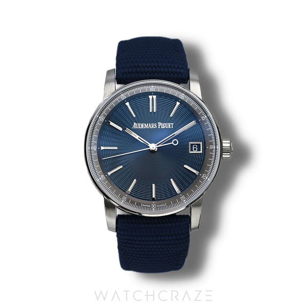 2023 AUDEMARS PIGUET CODE 11.59 BLUE GUILLOCHE DIAL 41MM 15210ST.OO.A348KB.01