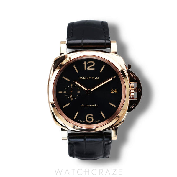 2021 PANERAI LUMINOR DUE ROSE GOLD BLACK DIAL 38MM