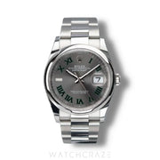 2023 ROLEX DATEJUST WIMBLEDON DIAL SMOOTH BEZEL 36MM 126200