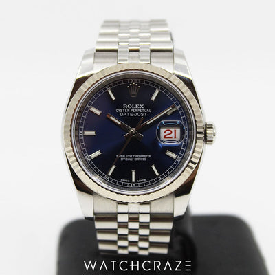 2018 ROLEX DATEJUST BLUE 36MM 116234