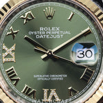 2023 ROLEX DATEJUST 36 TWO TONE GREEN DIAL 126233