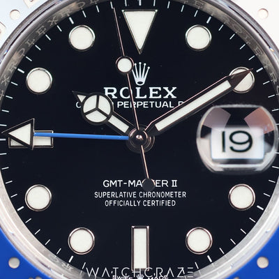 2021 ROLEX GMT MASTER II BLACK DIAL 40MM “BATMAN” 126710BLNR