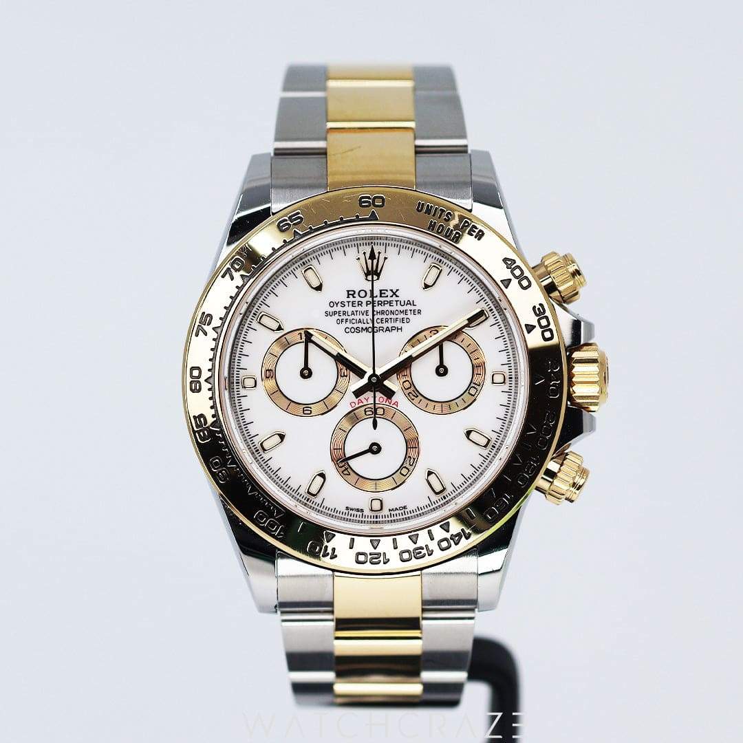 2022 ROLEX DAYTONA COSMOGRAPH TWO-TONE WHITE DIAL 40MM 116503