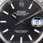2022 ROLEX DATEJUST BLACK DIAL 41MM 126334
