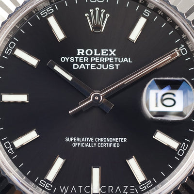2022 ROLEX DATEJUST BLACK DIAL 41MM 126334