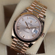 2022 ROLEX DAY-DATE EVEROSE SUNDUST DIAL 40MM 228235