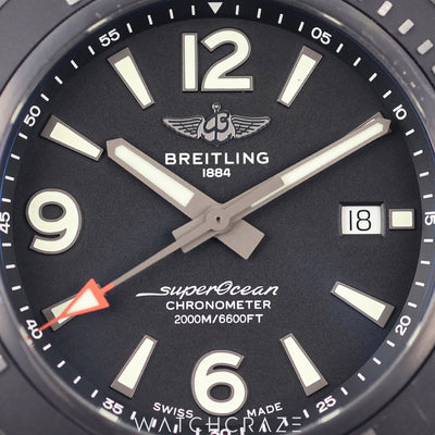 2021 BREITLING SUPEROCEAN AUTOMATIC BLACK STEEL 46MM M17368