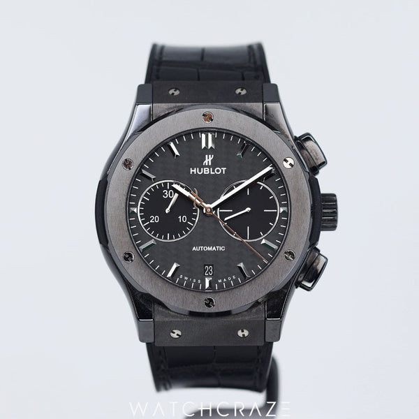 2020 HUBLOT CLASSIC FUSION CHRONOGRAPH BLACK MAGIC 45MM 521.CM.1771.RX