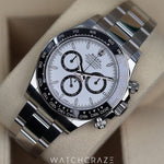 2024 ROLEX DAYTONA WHITE DIAL “PANDA” 126500LN STAINLESS STEEL