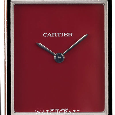 2023 CARTIER TANK MUST CLARET LAQUERED DIAL WSTA0054