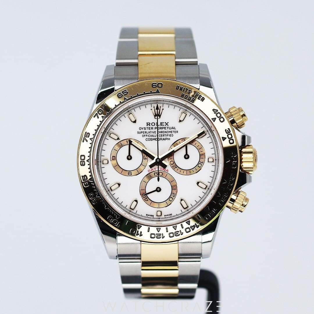 2021 ROLEX DAYTONA COSMOGRAPH TWO-TONE WHITE DIAL 40MM 116503