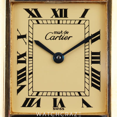 CIRCA 1990 CARTIER TANK MUST DE CARTIER 1613